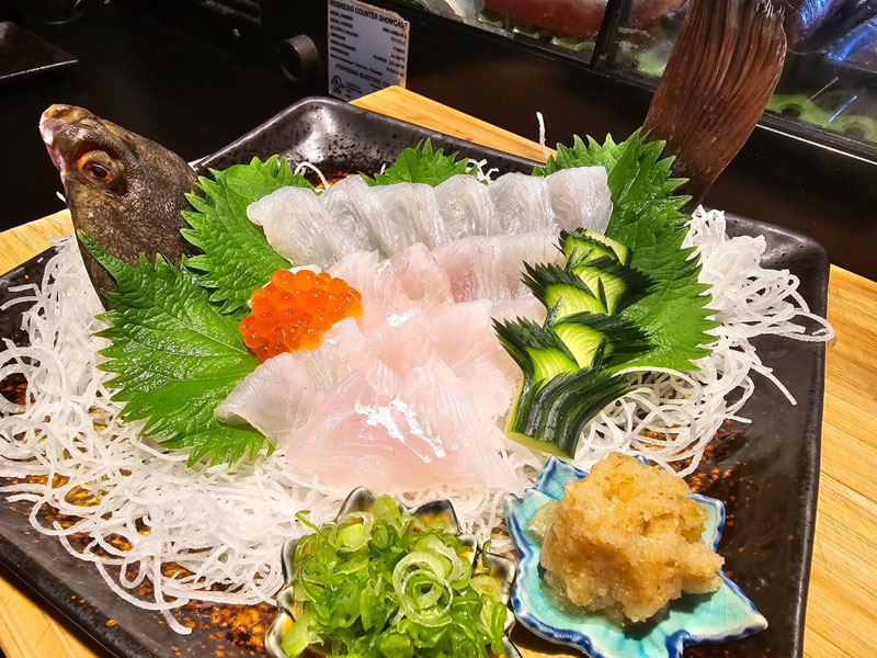 Sashimi cá bơn mang tính biểu tượng trong ẩm thực cao cấp