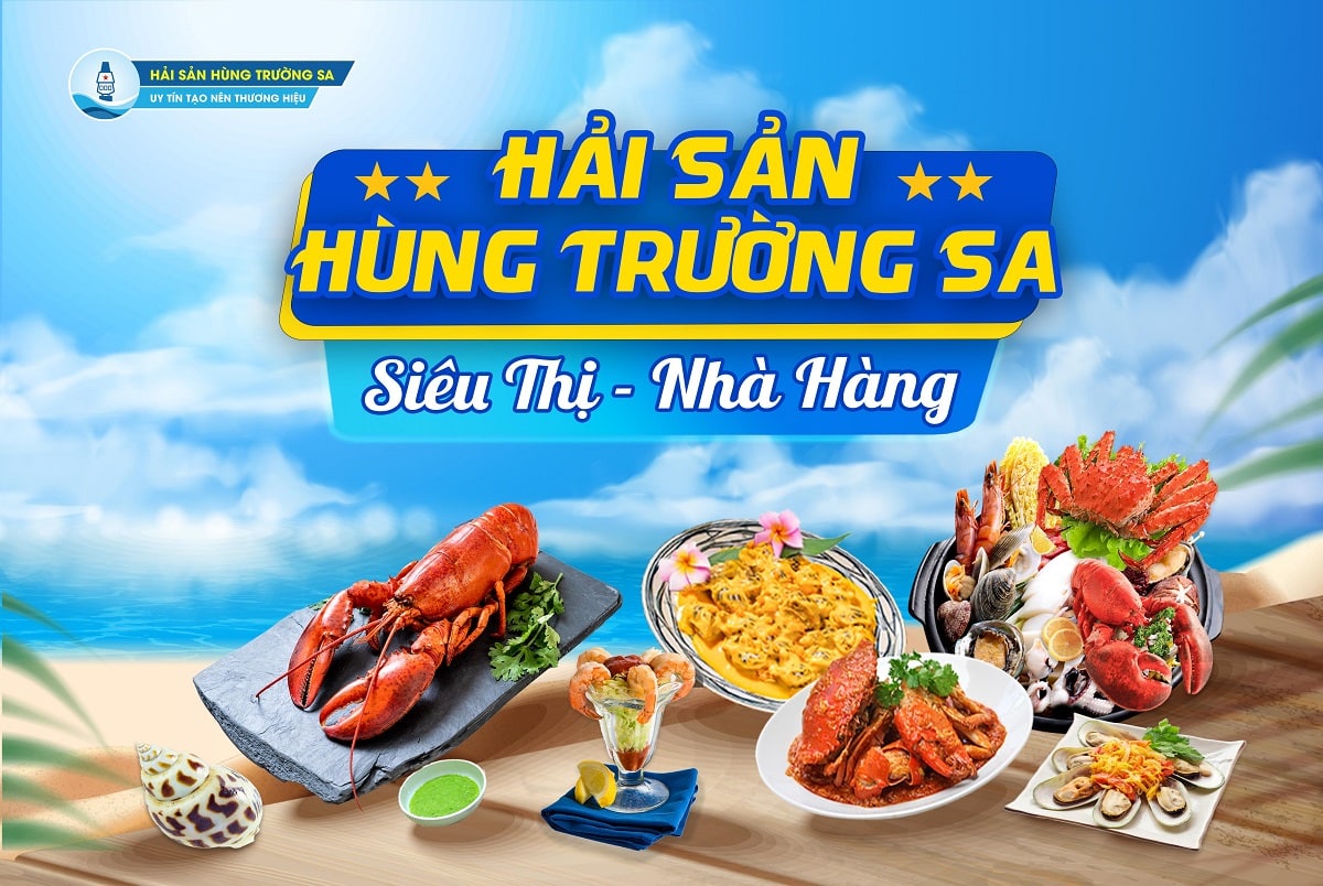 siêu thị nhà hàng hải sản hùng trường sa