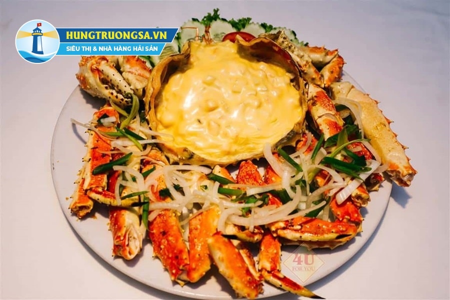 món cua hoàng đế nướng phô mai