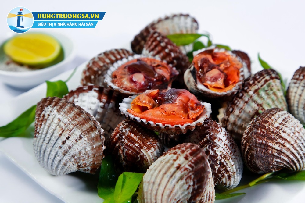 sò huyết hấp bia