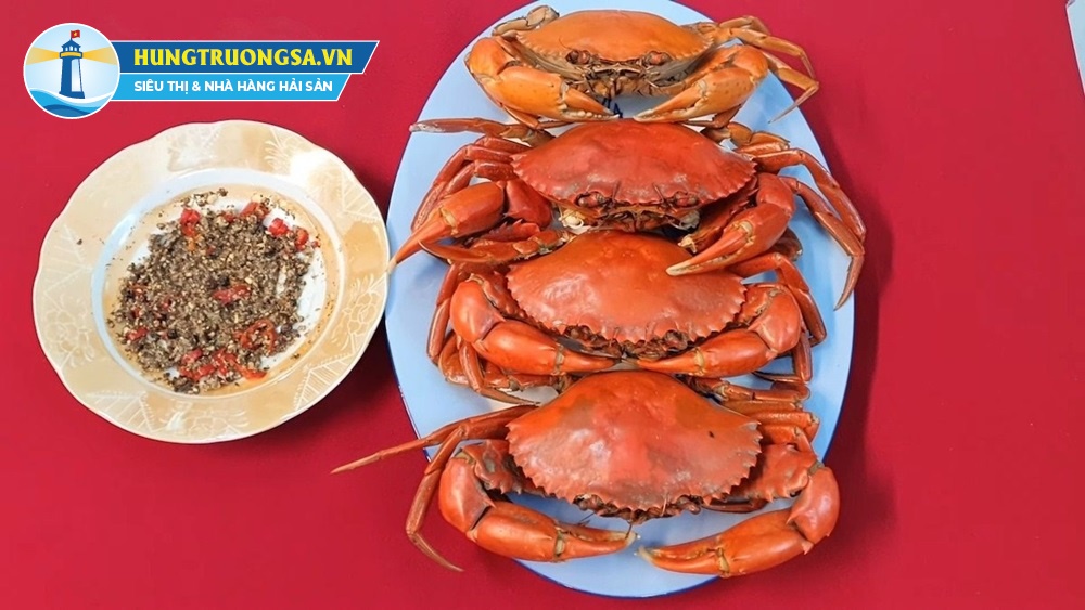 hải sản ngon dễ làm - cua hấp sả