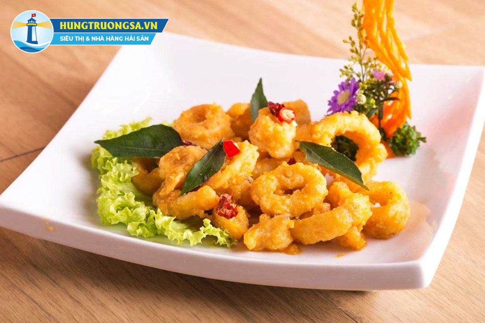 hải sản ngon dễ làm - mực trứng chiên bơ tỏi