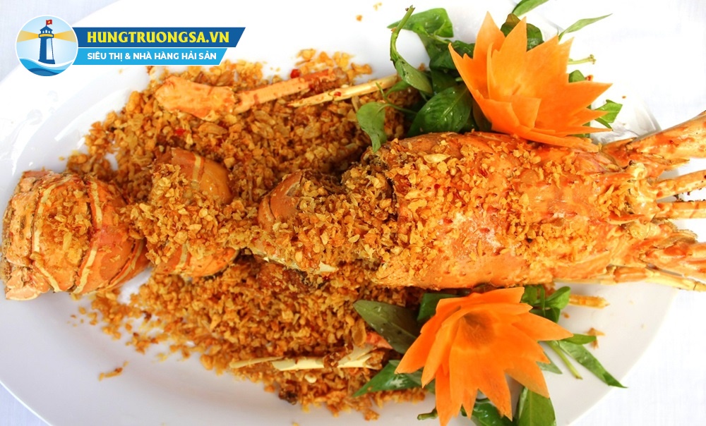 tôm hùm bông cháy tỏi
