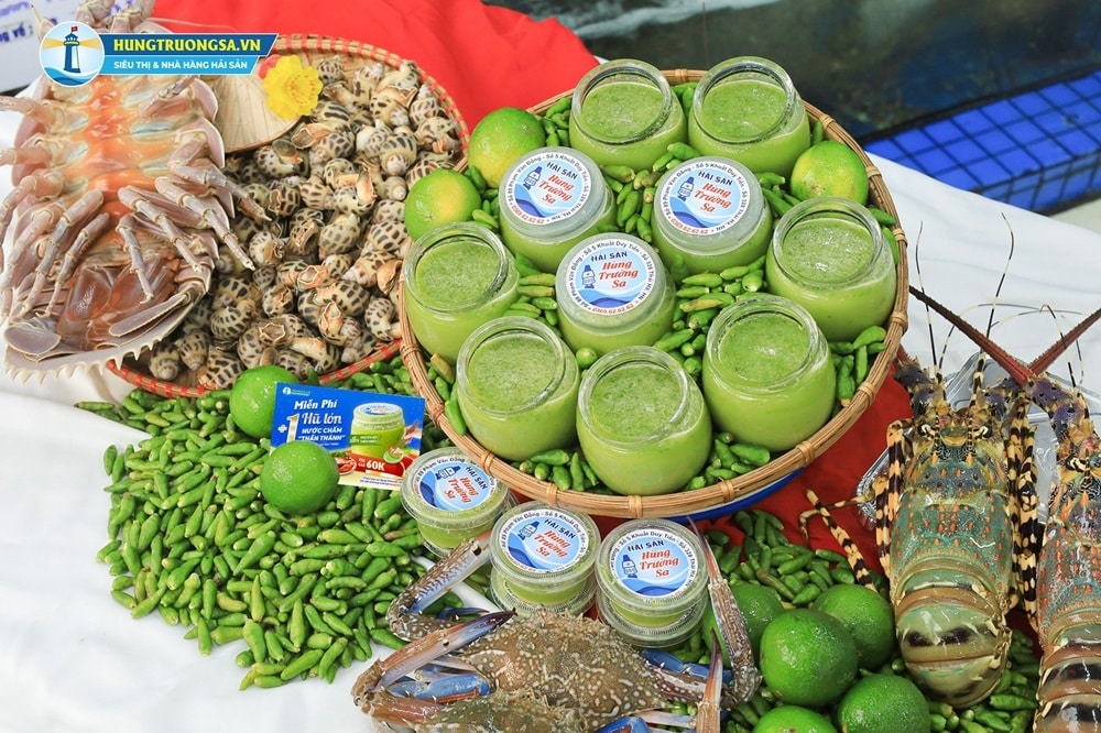 cách làm sốt chấm hải sản xanh 1