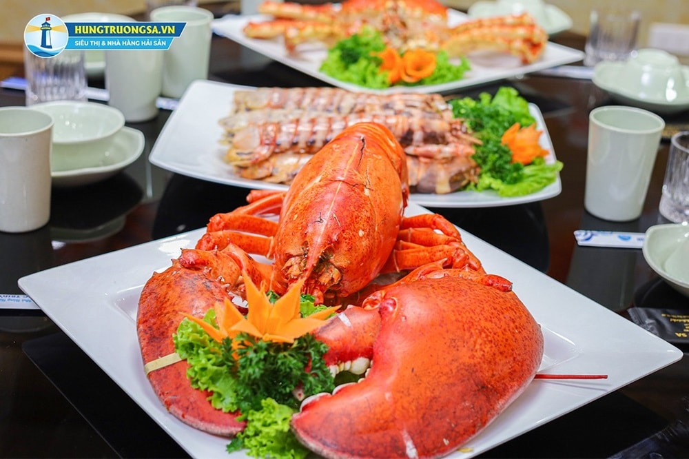 tôm hùm alaska hấp nước dừa