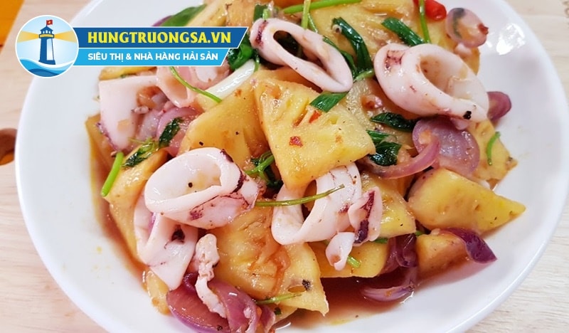 mực trứng xào