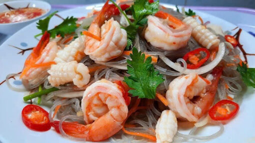 nộm miến hải sản