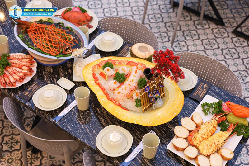 Menu hải sản cao cấp đa dạng từ Hùng Trường Sa