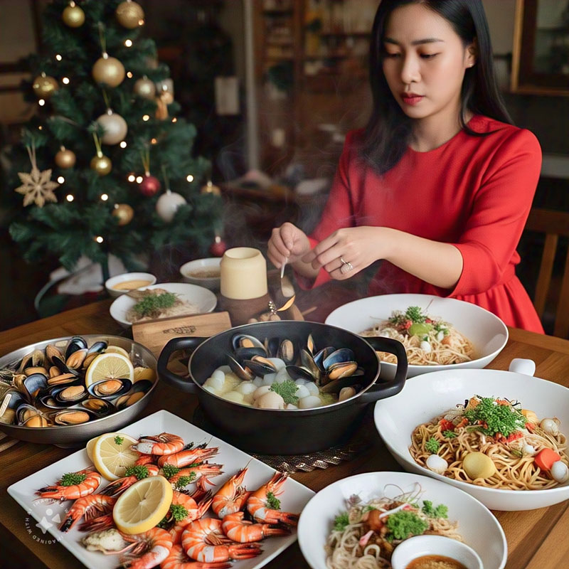 Chuẩn bị từ sớm và trang trí tiệc Noel tại nhà