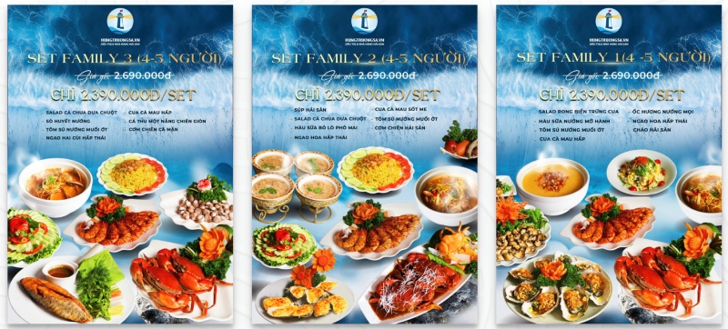 Combo hải sản tươi sống cho gia đình